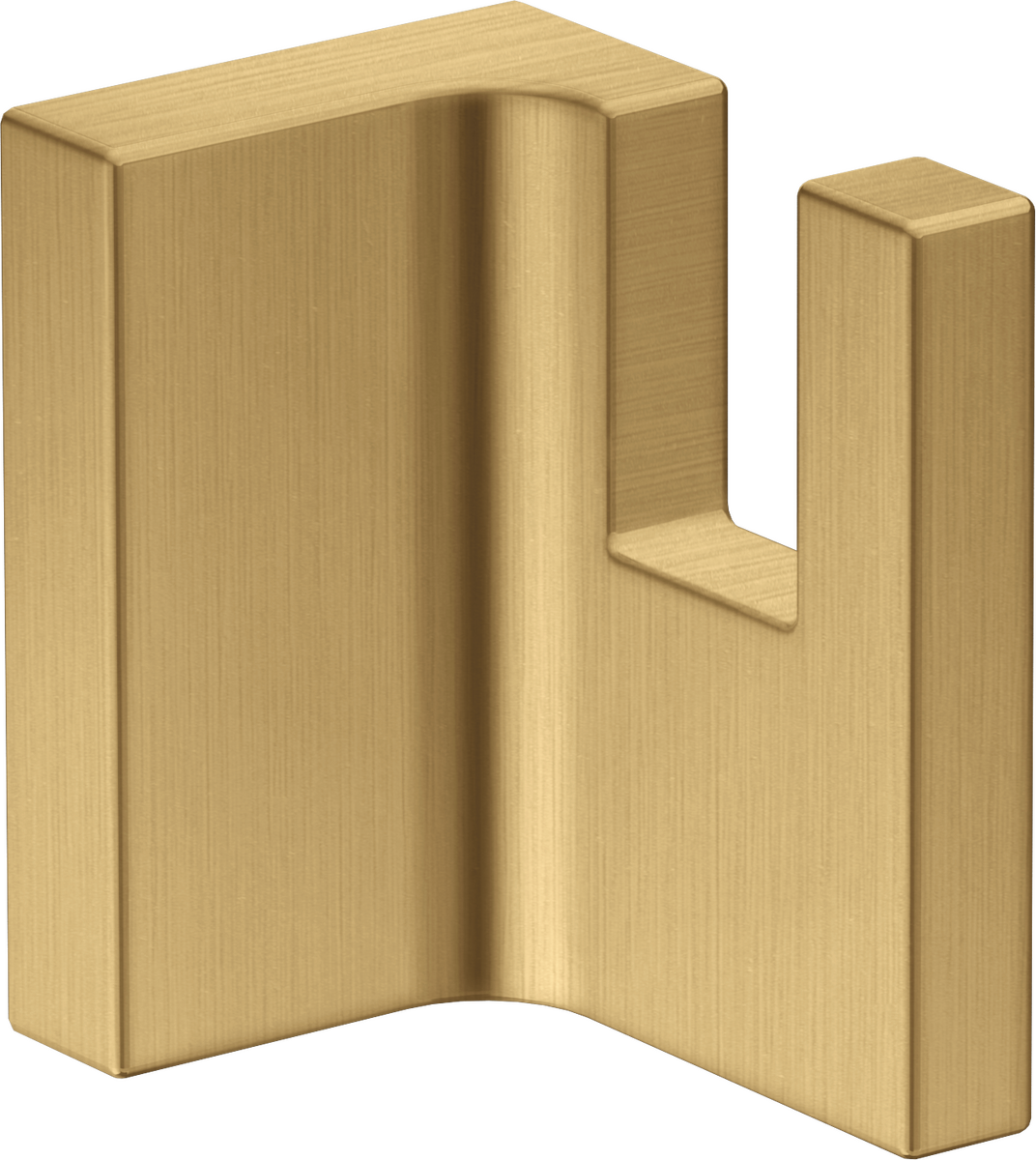 Axor Universal Rectangular Metal Wall Mounted Brushed Gold Optic Towel Hook