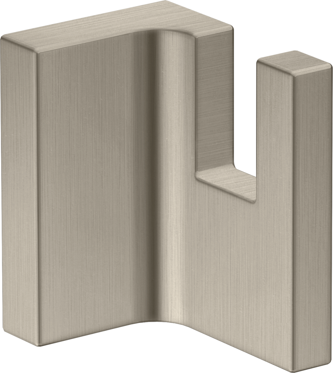 Axor Universal Rectangular Metal Wall Mounted Brushed Nickel Towel Hook