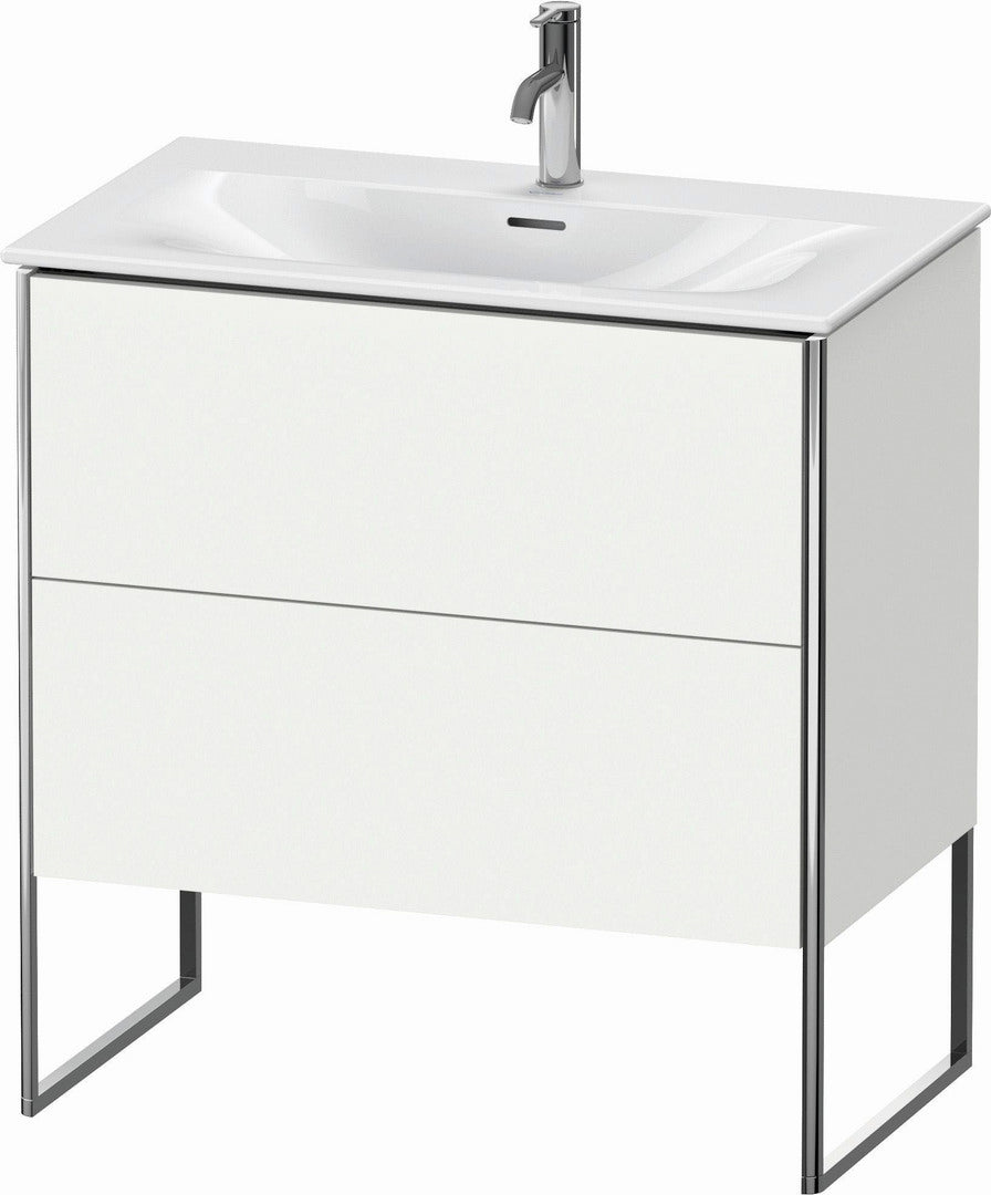 Duravit XSquare 32" White Matt Two Drawer Floorstanding Vanity Unit (XS452401818)