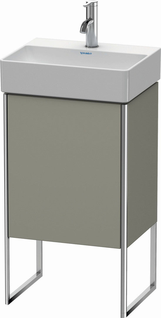 Duravit XSquare 17" Stone Gray One Door Floorstanding Vanity Unit (XS4441L9292)