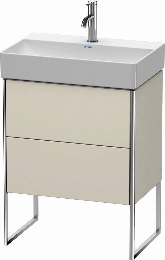 Duravit XSquare 23" Taupe Two Drawer Floorstanding Vanity Unit (XS445309191)