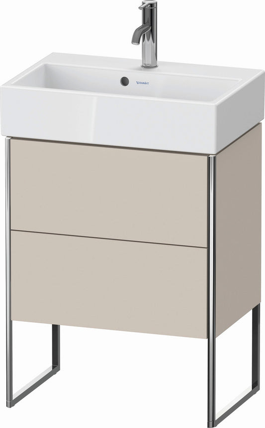 Duravit XSquare 23" Taupe Two Drawer Floorstanding Vanity Unit (XS447809191)