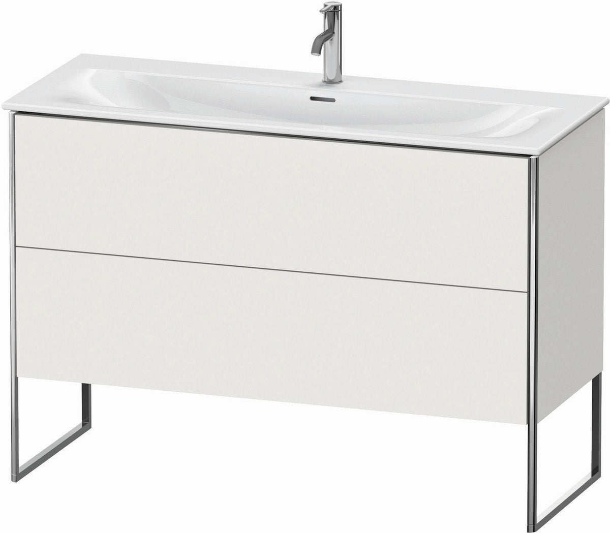 Duravit XSquare 48" Nordic White Two Drawer Floorstanding Vanity Unit (XS452603939)