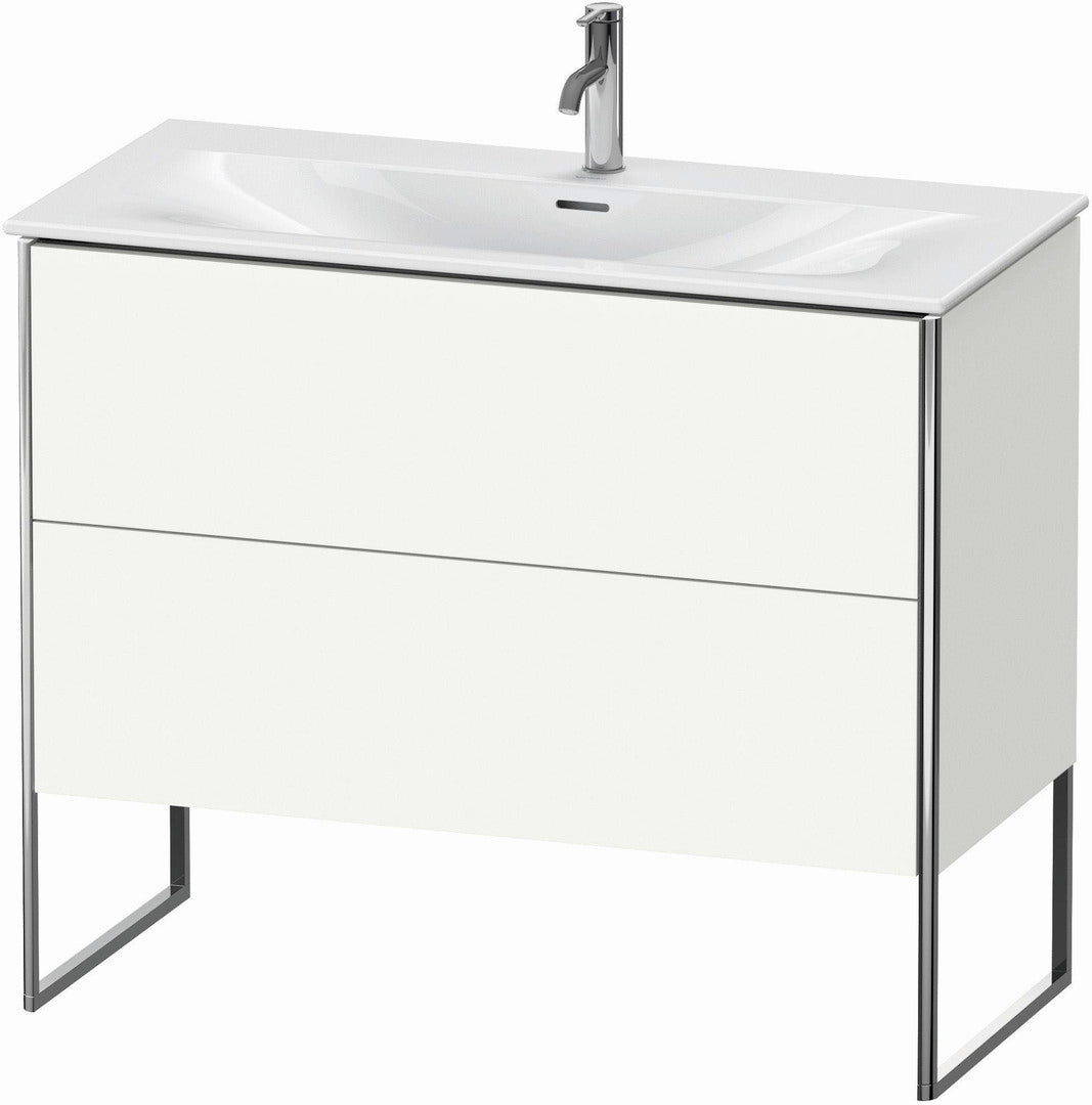 Duravit XSquare 40" White Satin Matt Two Drawer Floorstanding Vanity Unit (XS452503636)
