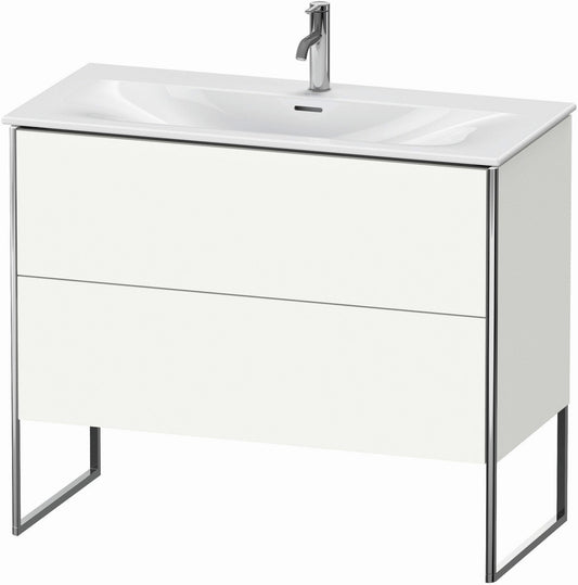 Duravit XSquare 40" White Satin Matt Two Drawer Floorstanding Vanity Unit (XS452503636)