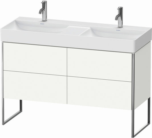Duravit XSquare 47" White Satin Matt Four Drawer Floorstanding Vanity Unit (XS445603636)