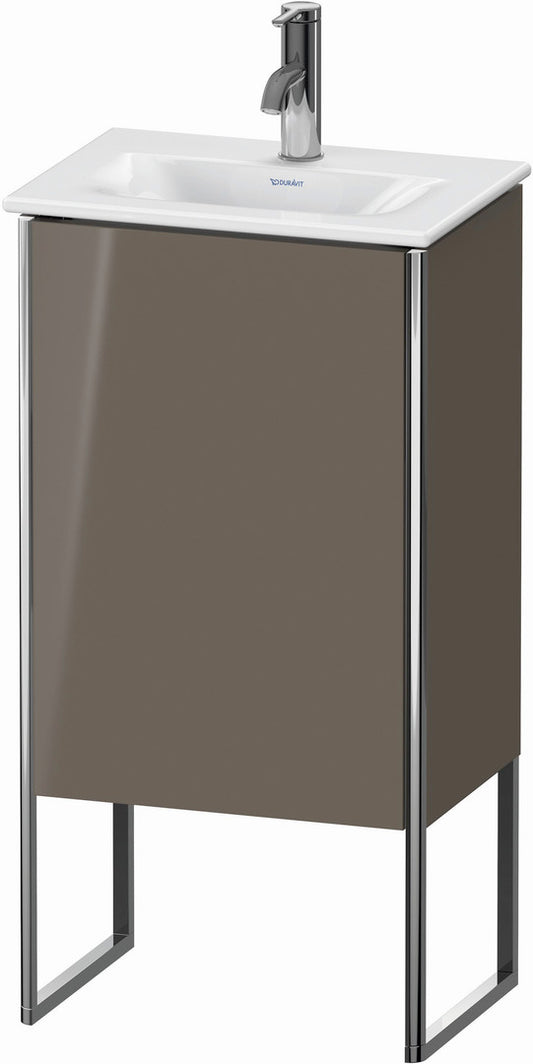 Duravit XSquare 17" Flannel Gray One Door Floorstanding Vanity Unit (XS4520L8989)