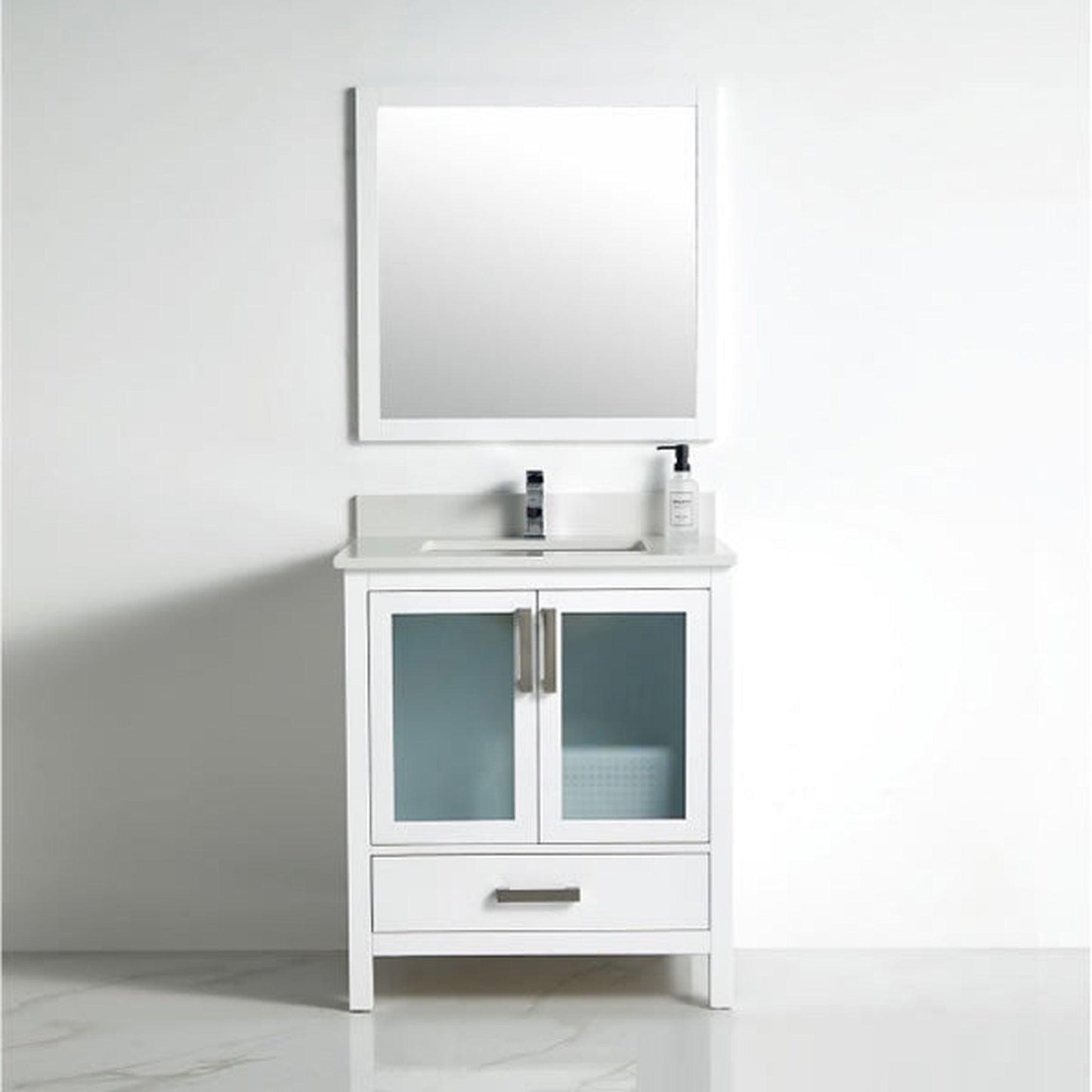 BNK BCB1330 Berlin Vanity Only Two-Door One Drawer Soft Close