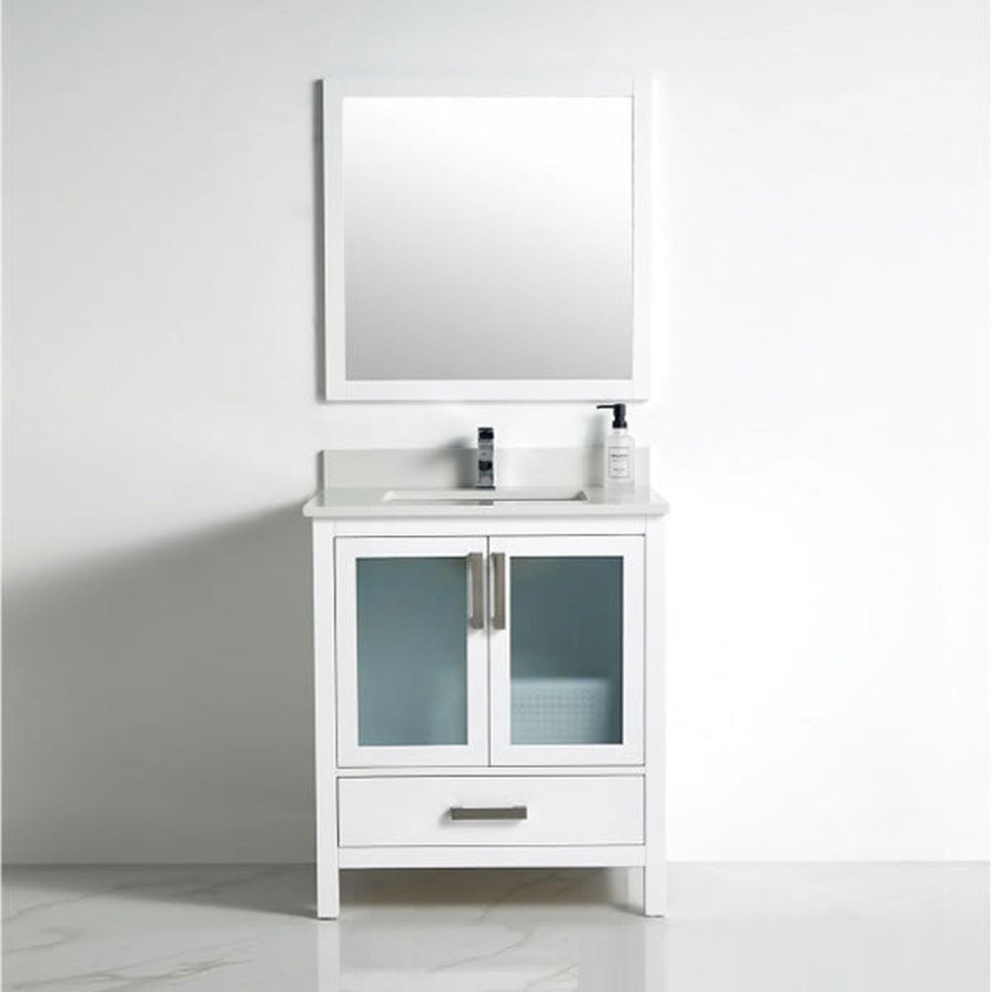 BNK BCB1330 Berlin Vanity Only Two-Door One Drawer Soft Close