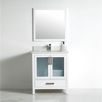 BNK BCB1330 Berlin Vanity Only Two-Door One Drawer Soft Close