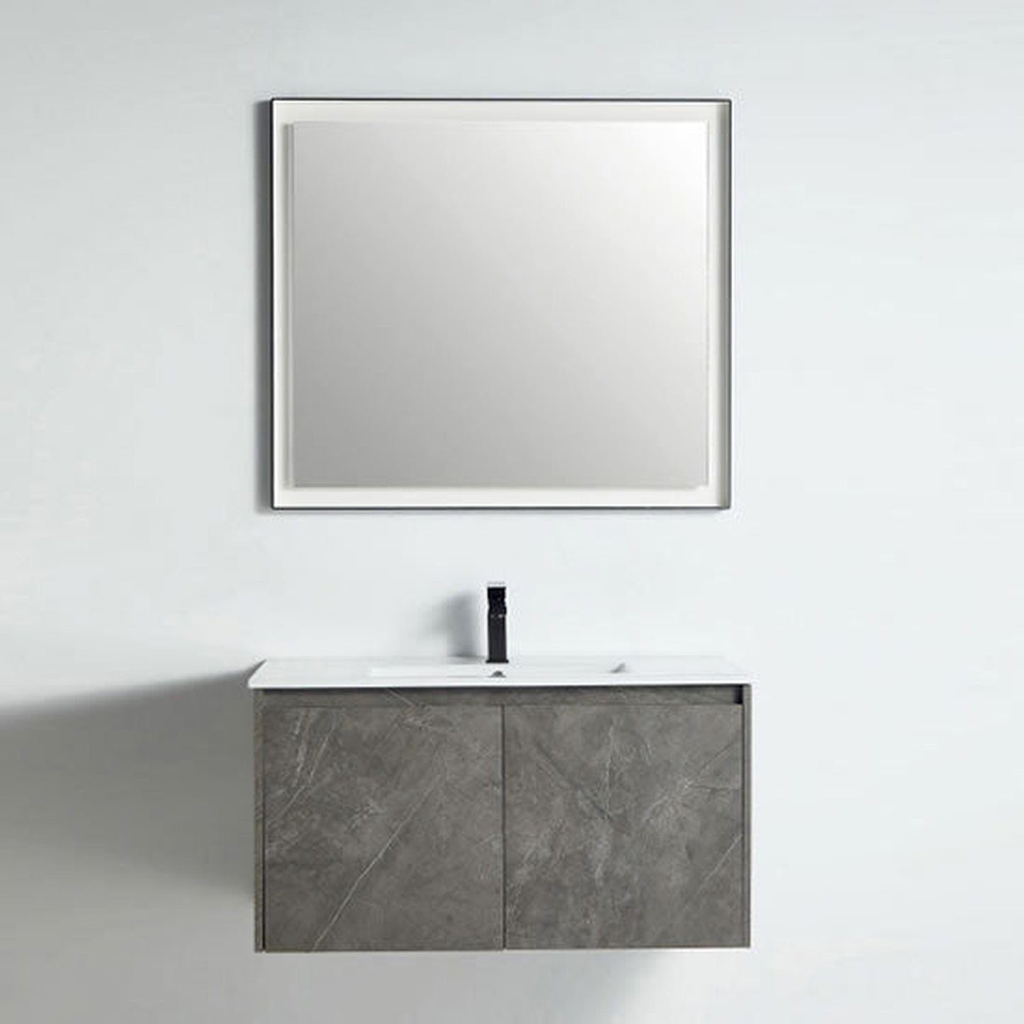 BNK BCB1836GMG Miami Grey Mable Grain Vanity Only Two-Door Soft Close