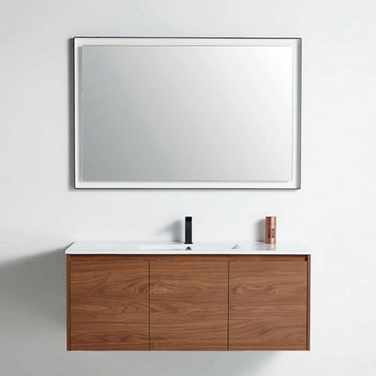 BNK BCB1848BRE Miami Brown Ebony Vanity Only Three-Door Soft Close