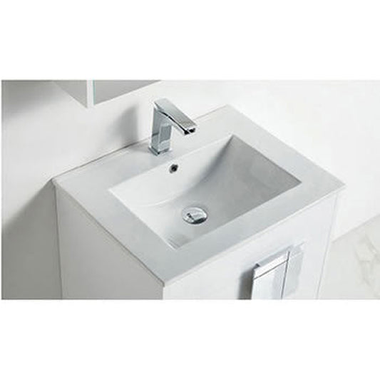 BNK BCB2124 Nairobi White Matt Vanity Only Two-Door One Inside Drawer Soft Close