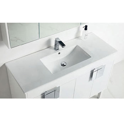 BNK BCB2148 Nairobi White Matt Vanity Only Three-Door One Inside Drawer Soft Close