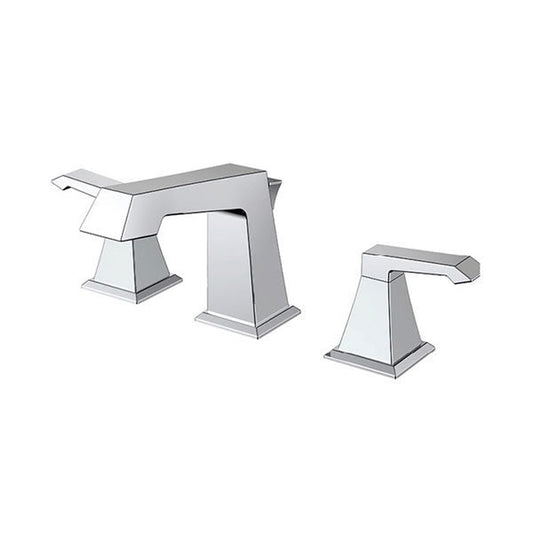 BNK BFT5202CH Polished Chrome Double Handle Lavatory Faucet With Three-Hole Mounted