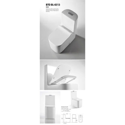 BNK BTO BL-0313 Siphon Flushing Toilet