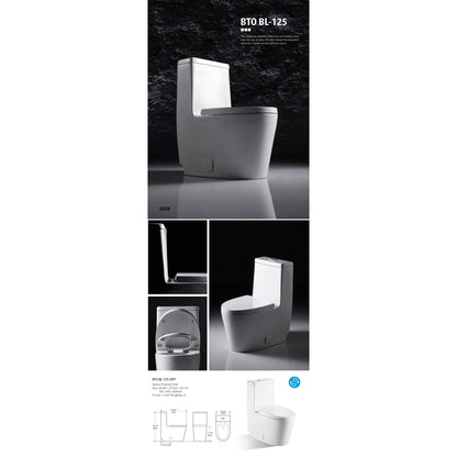 BNK BTO BL-125 Siphon Flushing Toilet