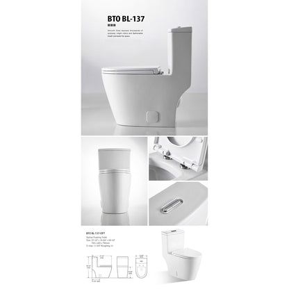 BNK BTO BL-137 Siphon Flushing Toilet