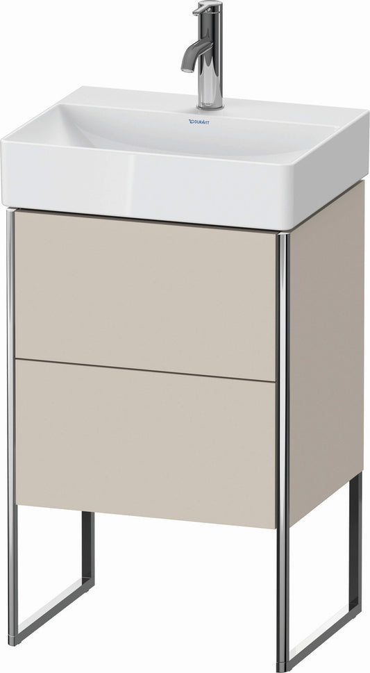 Duravit XSquare 19" Taupe Two Drawer Floorstanding Vanity Unit (XS443809191)