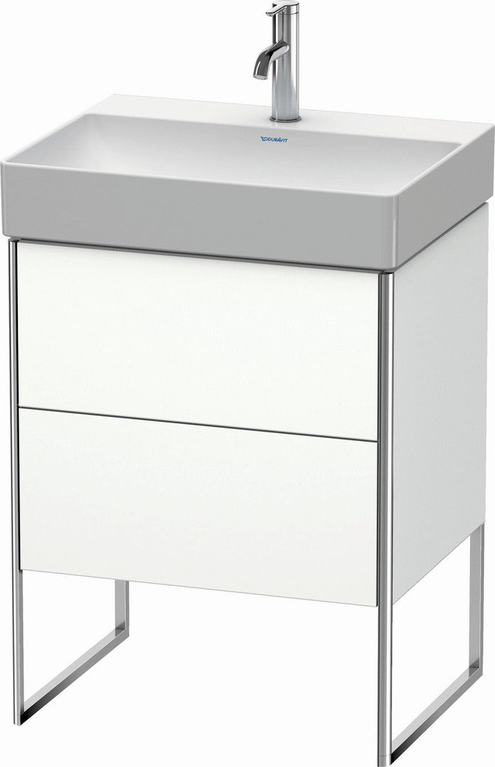 Duravit XSquare 23" White Matt Two Drawer Floorstanding Vanity Unit (XS444201818)
