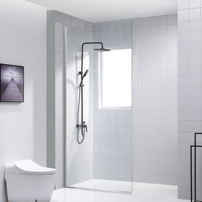 Dreamwerks 32" x 79" Clear Glass Frameless Fixed Walk-in Shower Door