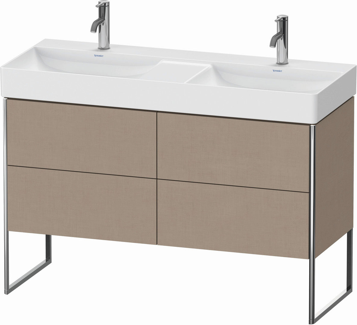 Duravit XSquare 47" Linen Four Drawer Floorstanding Vanity Unit (XS445607575)