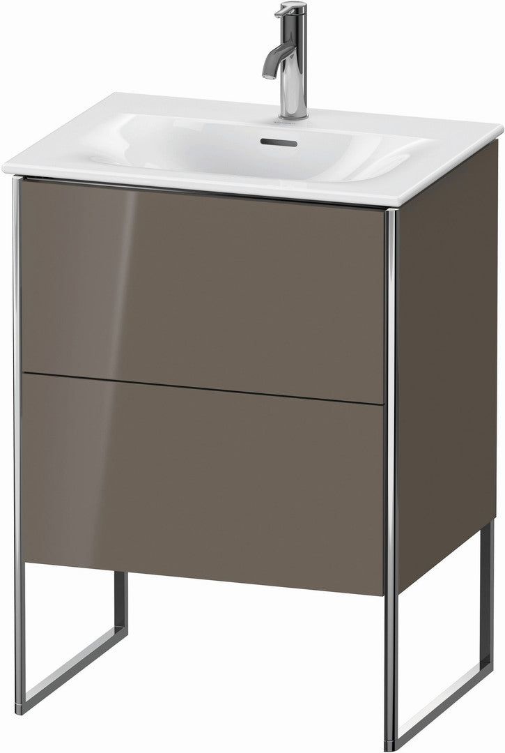 Duravit XSquare 24" Flannel Gray Two Drawer Floorstanding Vanity Unit (XS452208989)