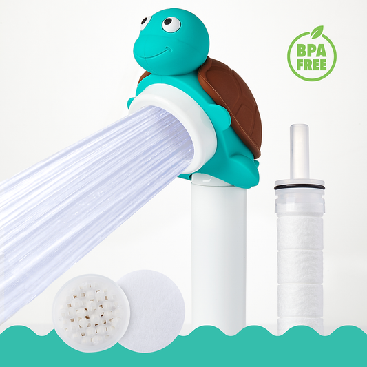 Barumi Livo Turtle Turquoise Showerhead