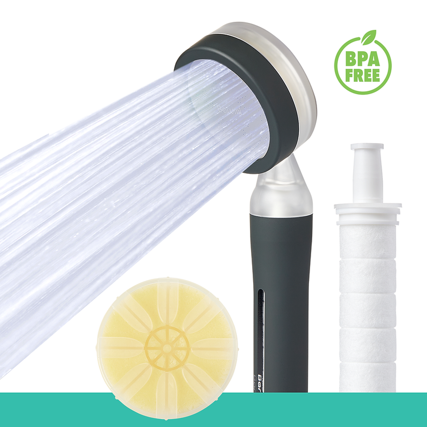Barumi Pluo Charcoal Showerhead