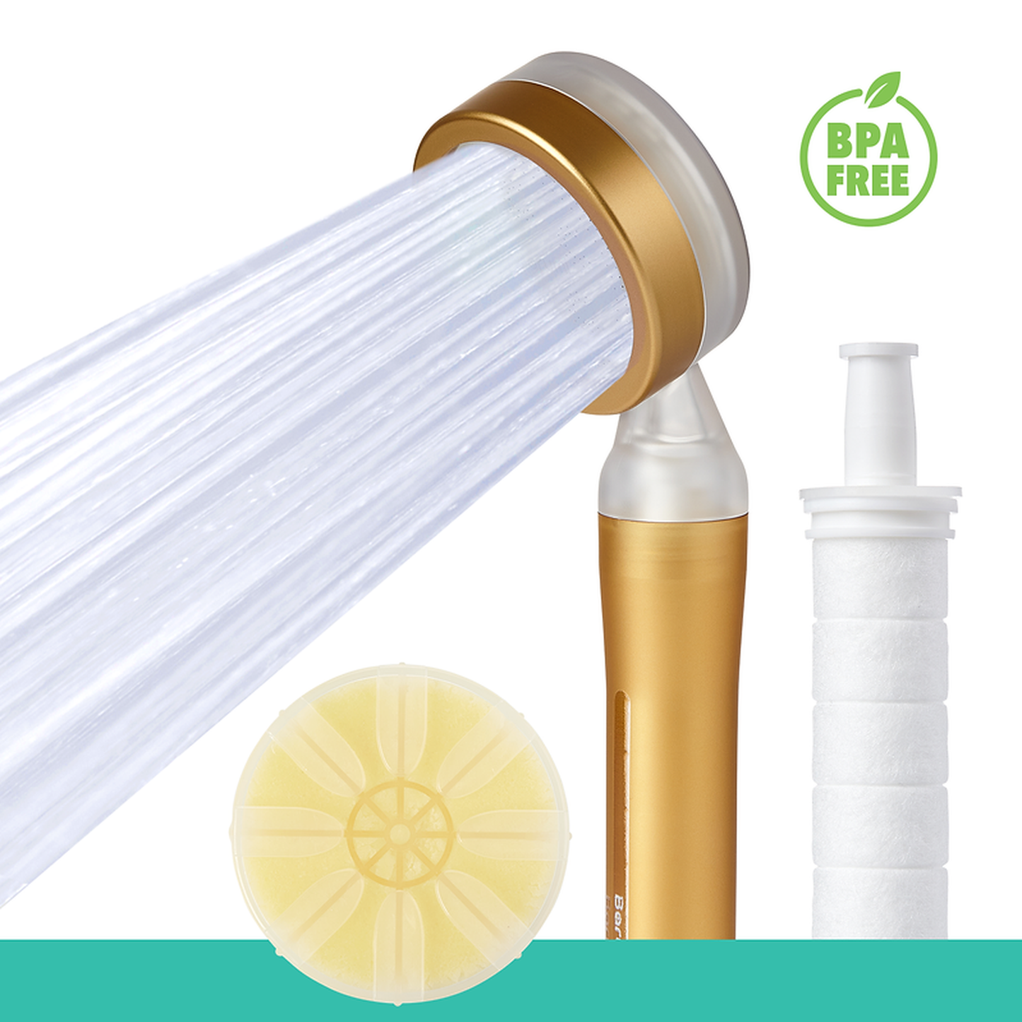Barumi Pluo Gold Showerhead