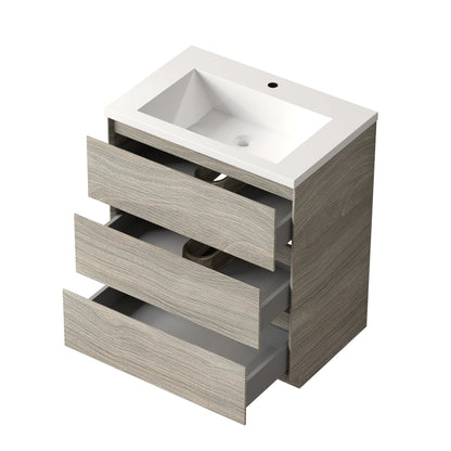Bathlyn Cascade 30" Maple Grey Bathroom Vanity