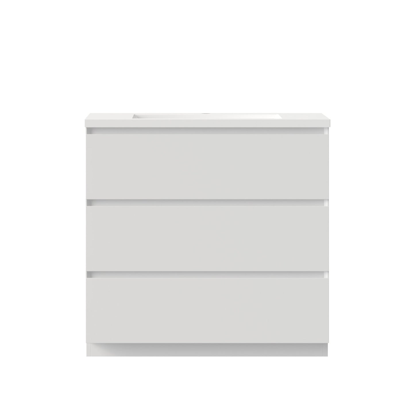 Bathlyn Cascade 36" White Bathroom Vanity