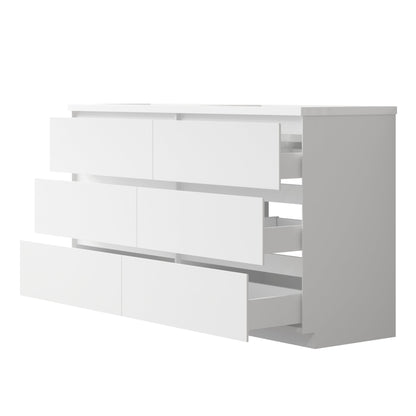 Bathlyn Cascade 60" White Bathroom Vanity
