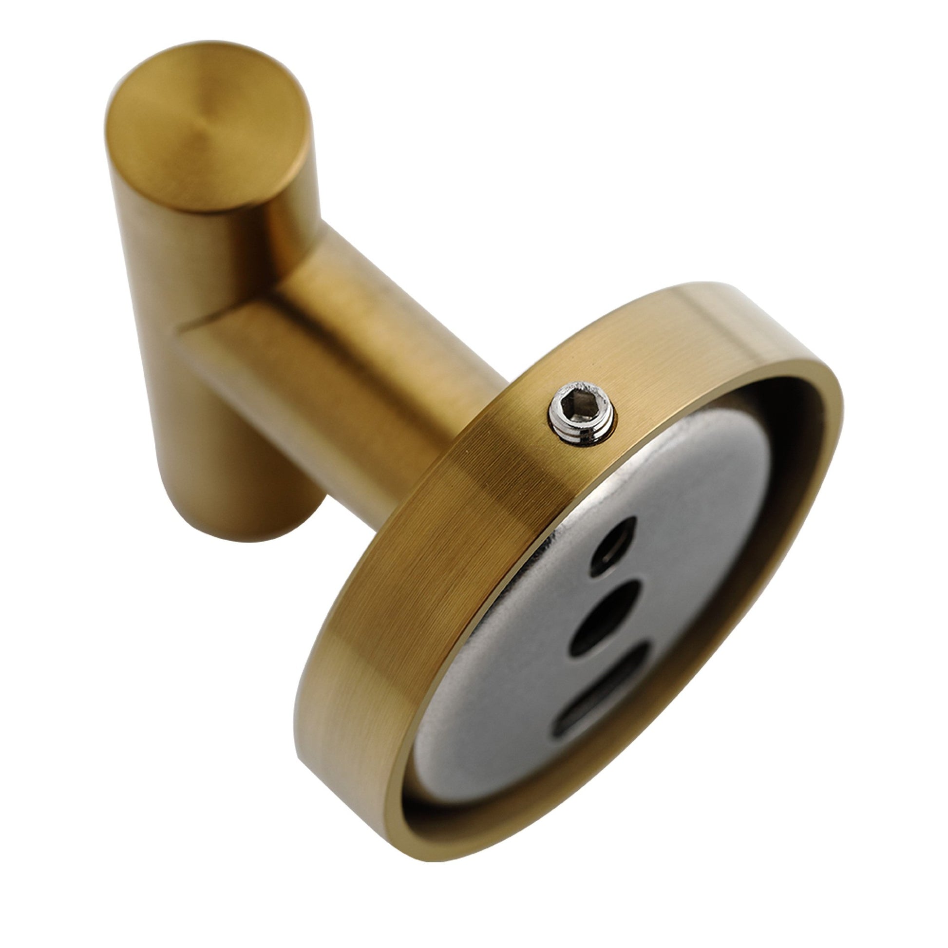 Bathlyn Elizabeth Brass Gold Stainless Steel J-Hook Robe Hook