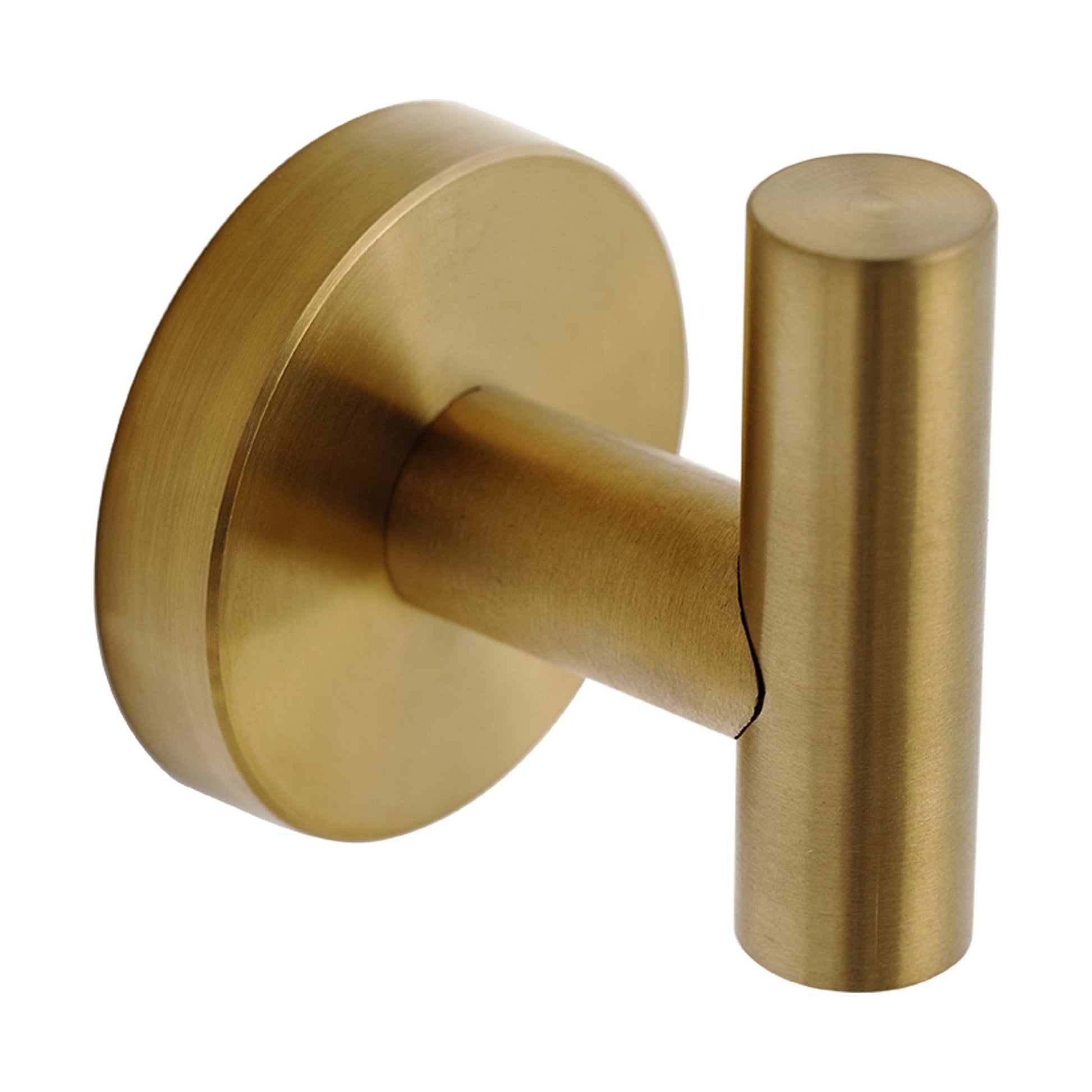 Bathlyn Elizabeth Brass Gold Stainless Steel J-Hook Robe Hook