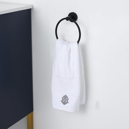 Bathlyn Elizabeth Matte Black Stainless Steel Wall Mounted Towel Ring