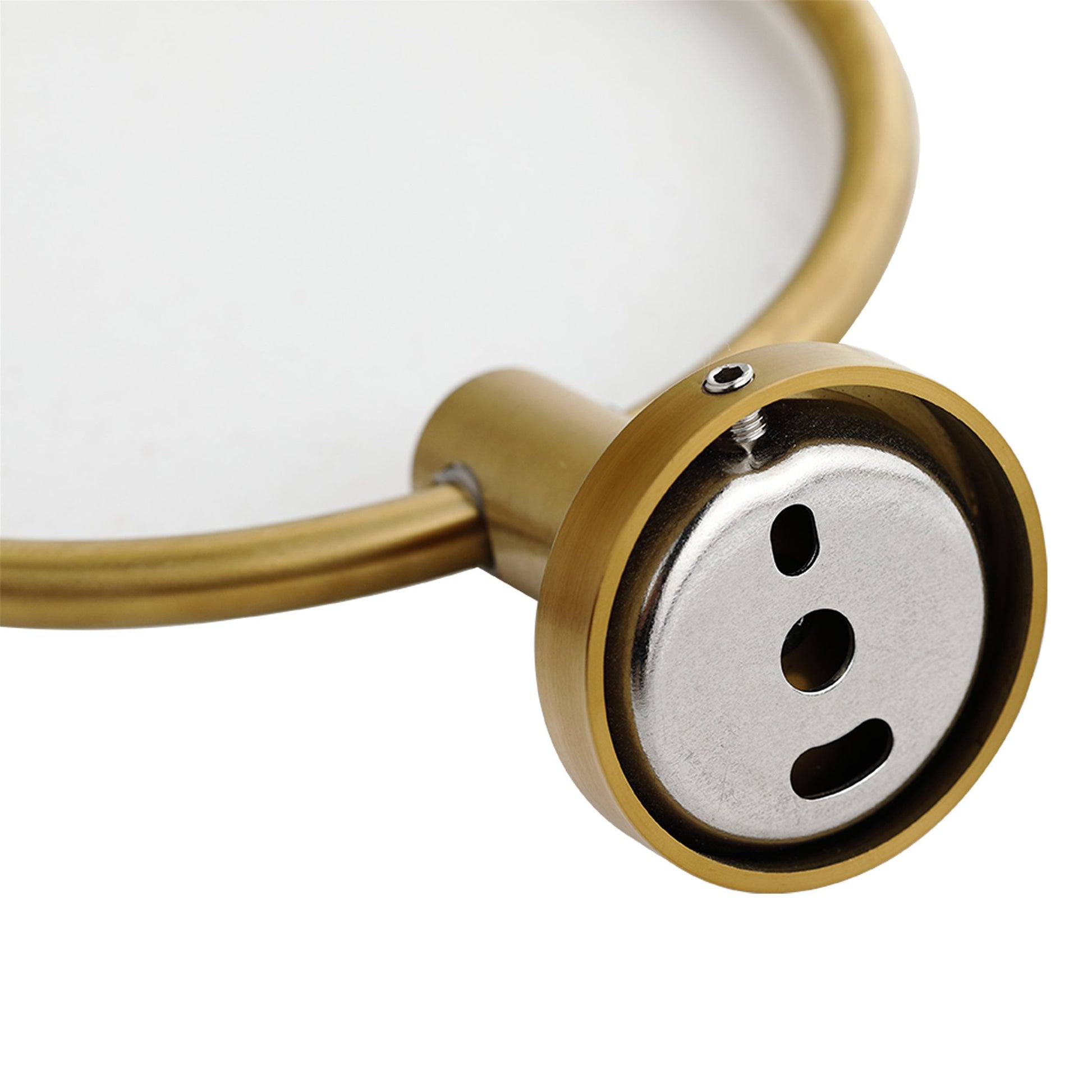 Bathlyn Elizabeth Set of 2 Brass Gold Stainless Steel Wall Mounted Towel Ring