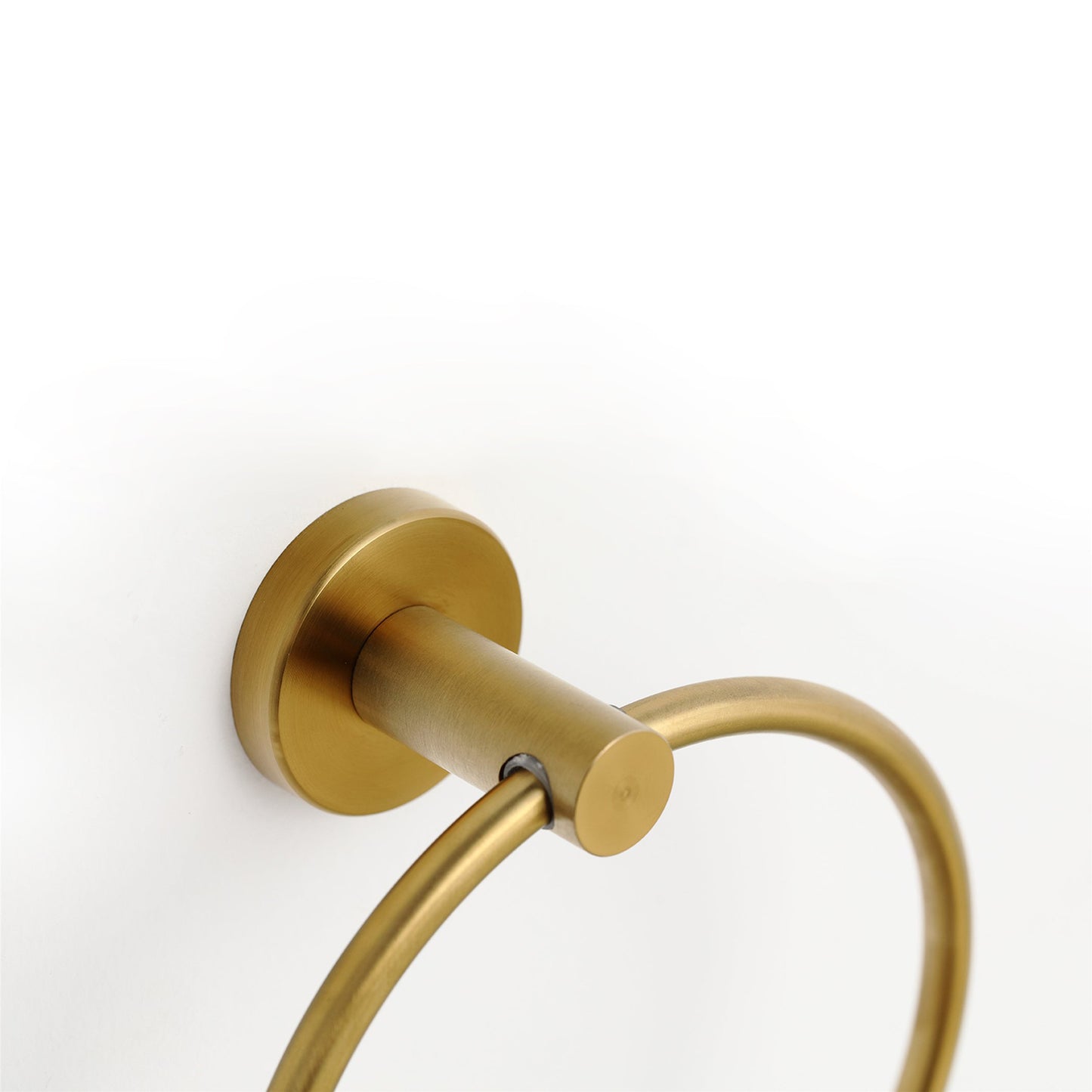 Bathlyn Elizabeth Set of 2 Brass Gold Stainless Steel Wall Mounted Towel Ring