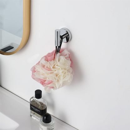 Bathlyn Elizabeth Set of 2 Chrome Stainless Steel J-Hook Robe Hook