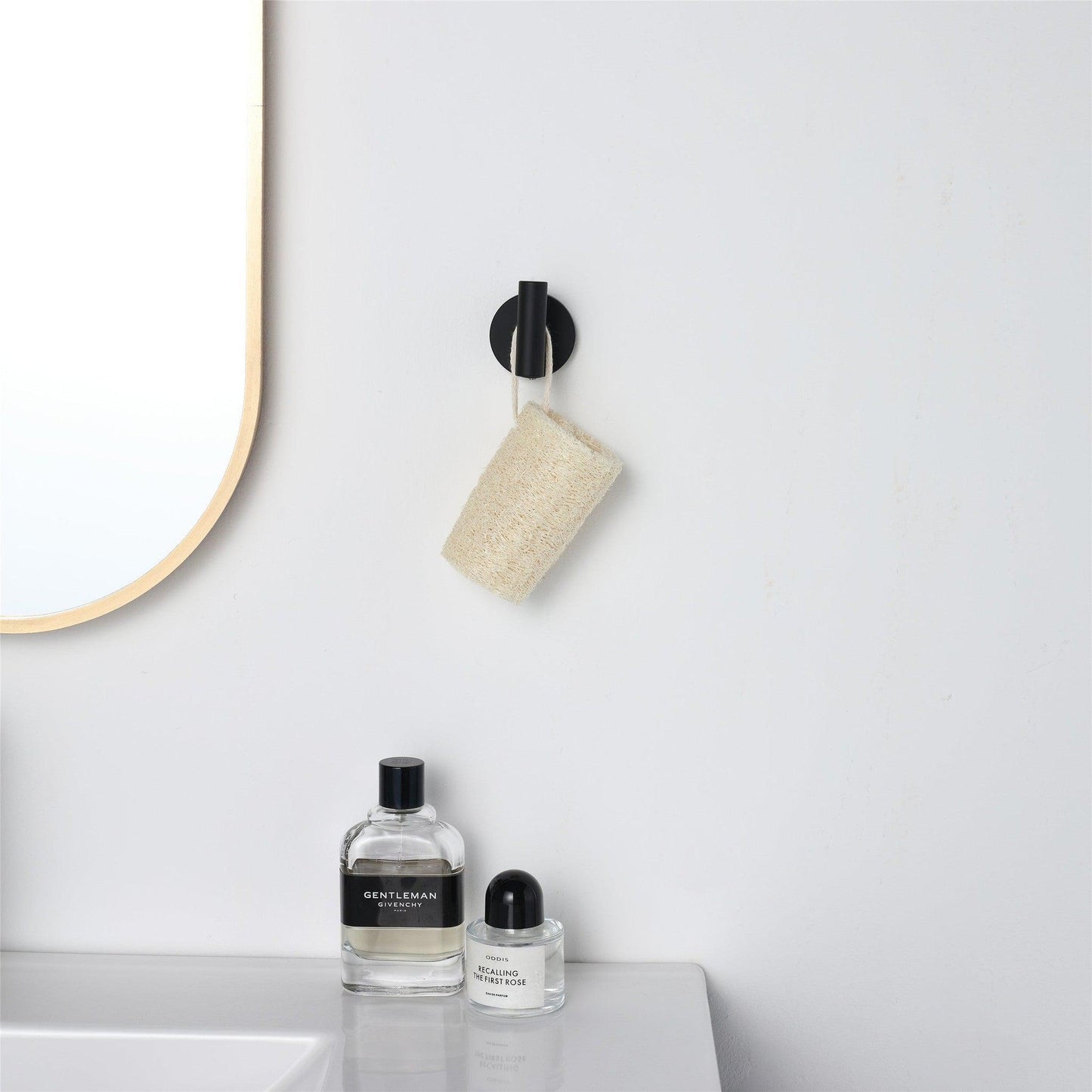 Bathlyn Elizabeth Set of 2 Matte Black Stainless Steel J-Hook Robe Hook