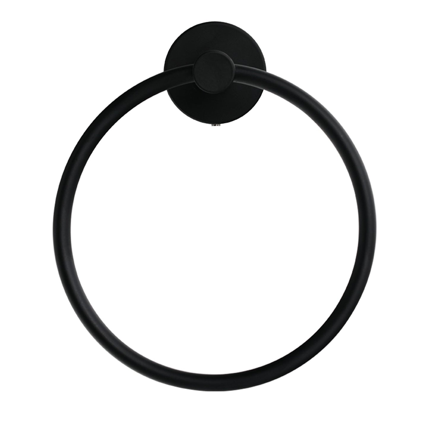 Bathlyn Elizabeth Set of 2 Matte Black Stainless Steel Wall Mounted Towel Ring