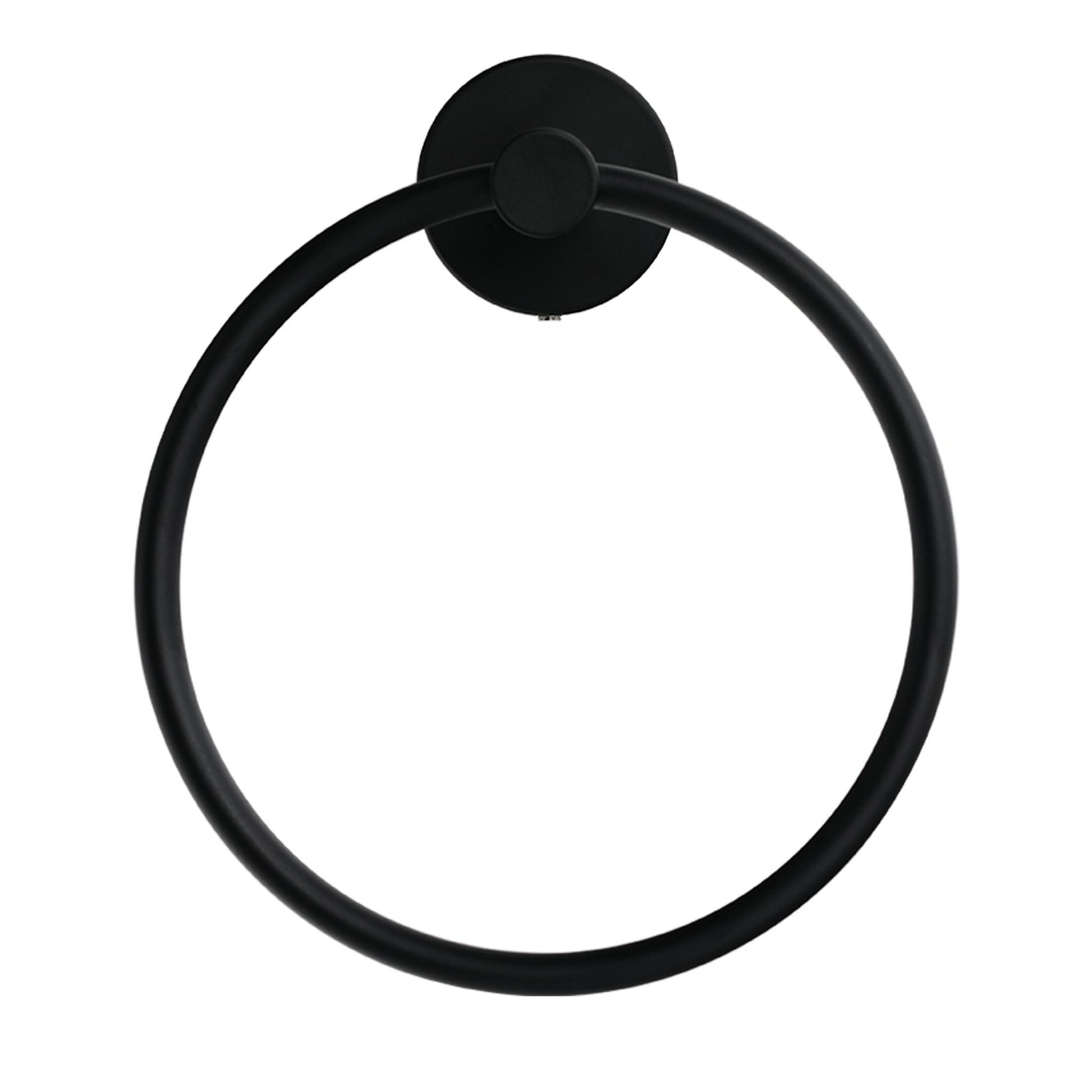 Bathlyn Elizabeth Set of 2 Matte Black Stainless Steel Wall Mounted Towel Ring