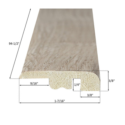 Bathlyn European Oak Collection Swiss Oak End Cap Molding