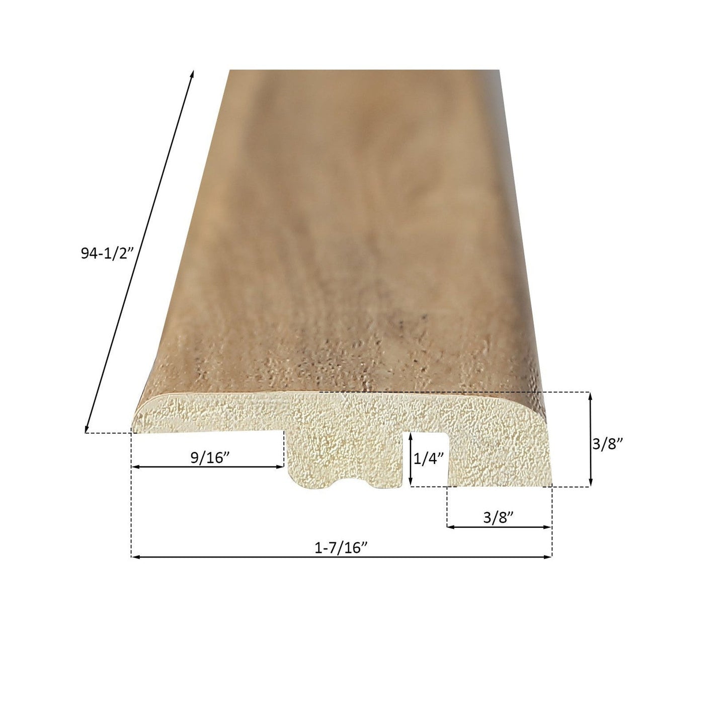 Bathlyn Natural Wood Collection American Hickory End Cap Molding