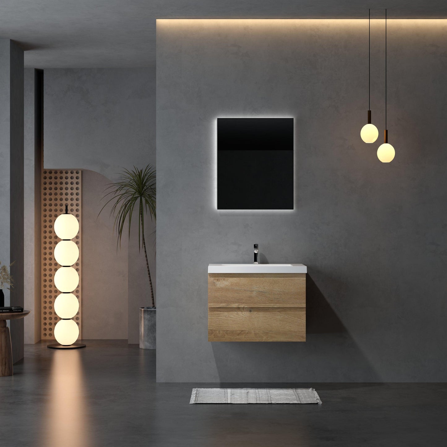 Bathlyn Newport 30" Oak Bathroom Vanity