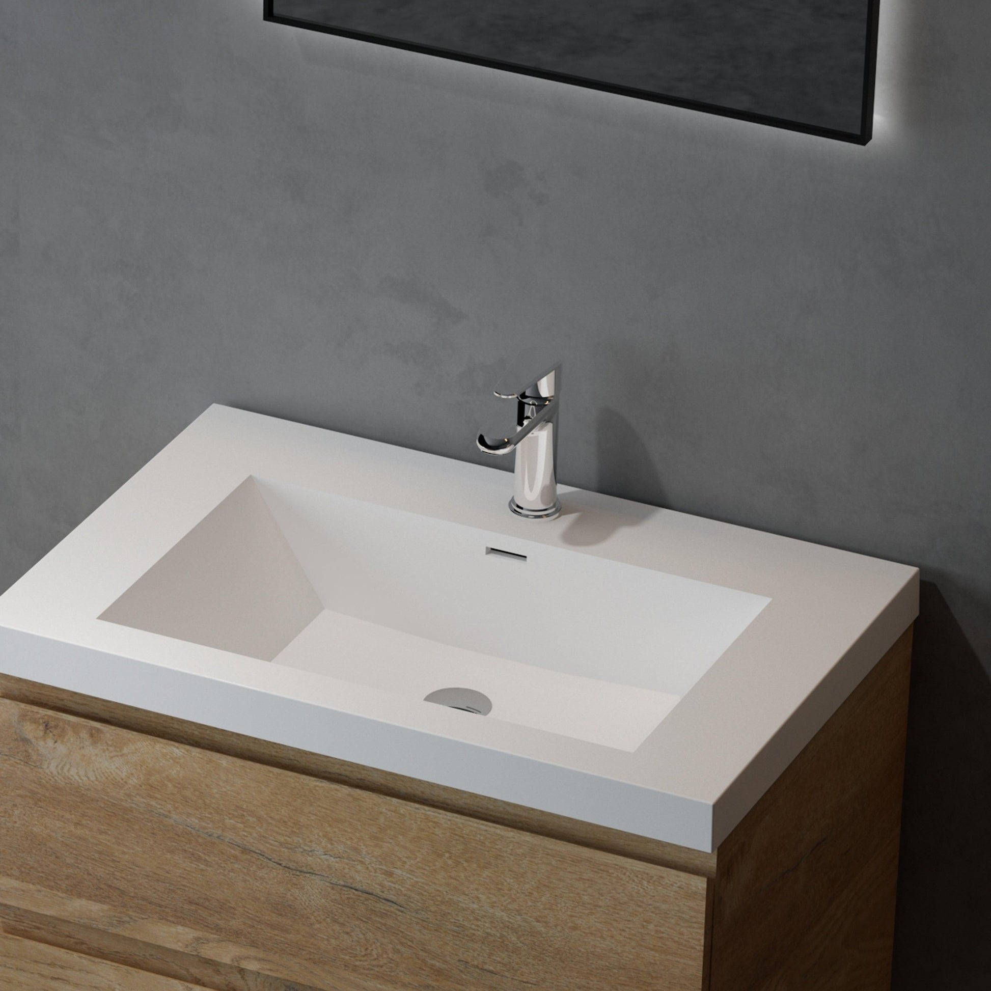 Bathlyn Newport 30" Oak Bathroom Vanity