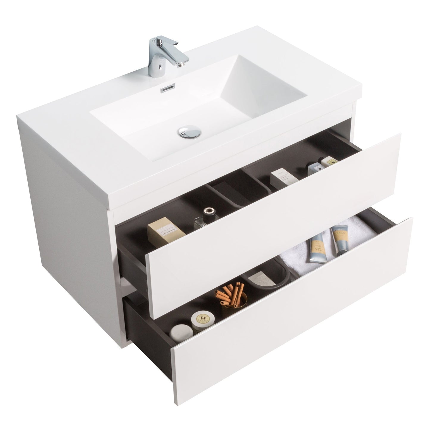 Bathlyn Newport 36" White Bathroom Vanity