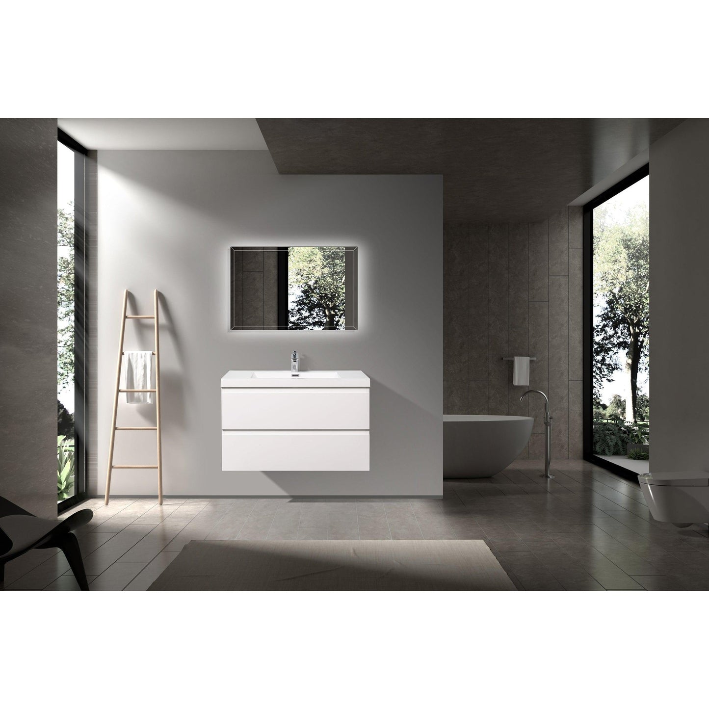 Bathlyn Newport 36" White Bathroom Vanity