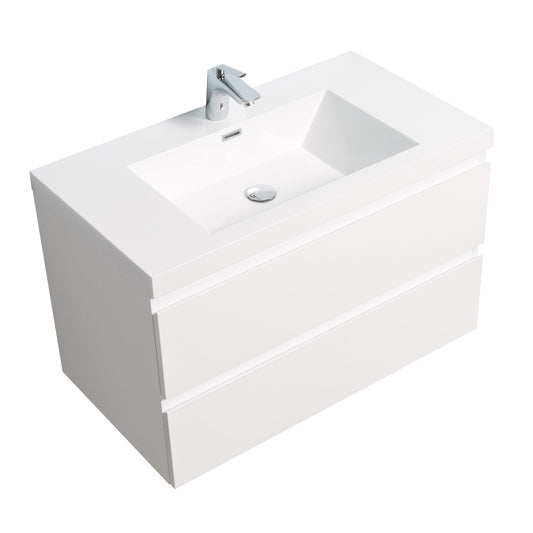 Bathlyn Newport 36" White Bathroom Vanity