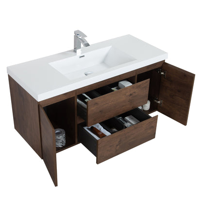 Bathlyn Newport 47" Rose Wood Bathroom Vanity